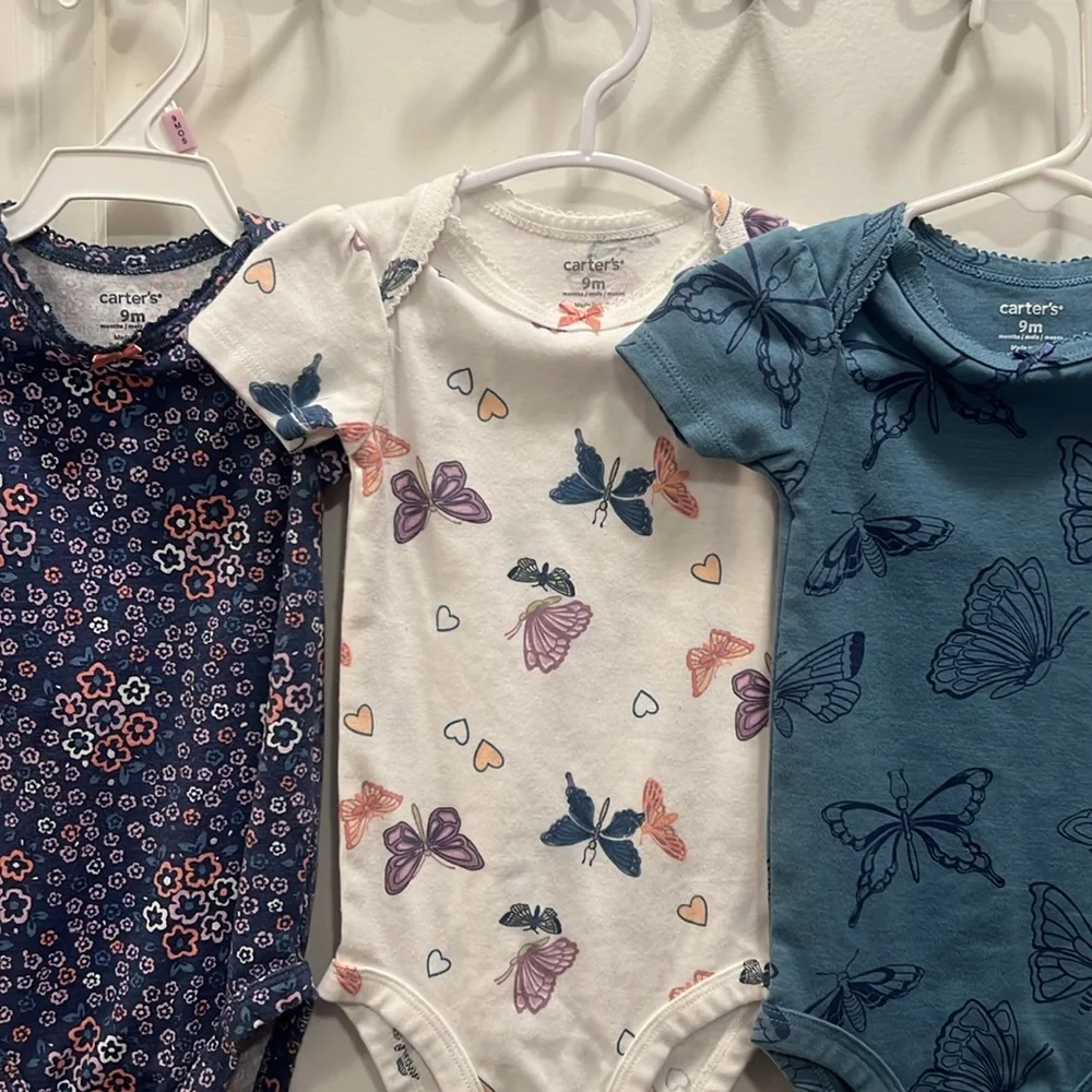 Carter's - Blue and White Bodysuits - Picture 2 of 3